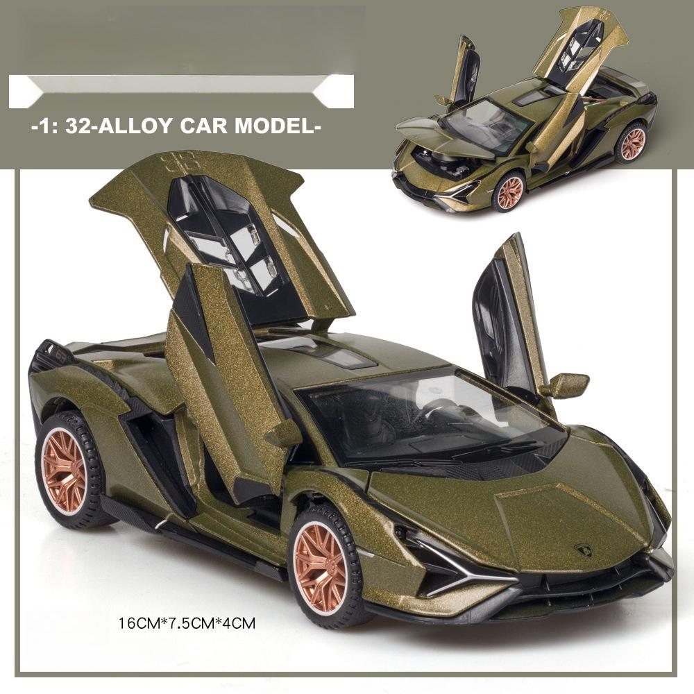 Simulation 1:32 Lambo Alloy Super Car Model Sound Light Collective Miniature Voiture Children Boy Diecast Toy Vehicle