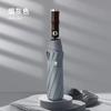 Automatic umbrella three fold new bamboo joint wooden handle enlarged reinforcement thickened rain and shine men's business umbrella wholesale