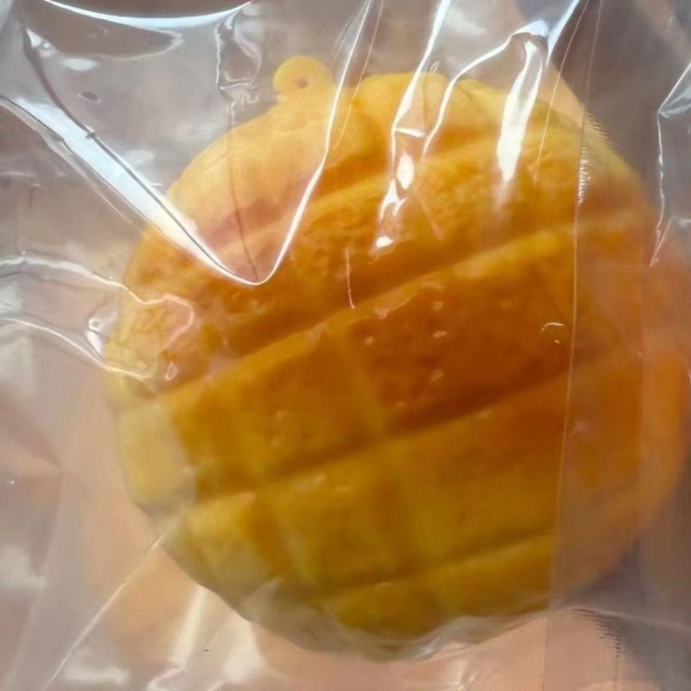Non-Bounce Pineapple Bun Squishy Food-Shaped Squeeze Toys Portable Sensory Fidget Ball Xmas Gift