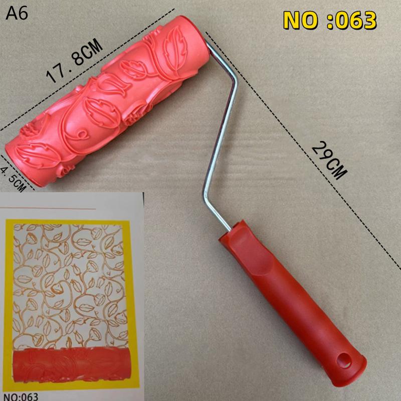 

Декоративний валик для фарби гумовий імітація текстури деревини рельєфний інструменти для фарбування стін безповітряний пензель для Pintura