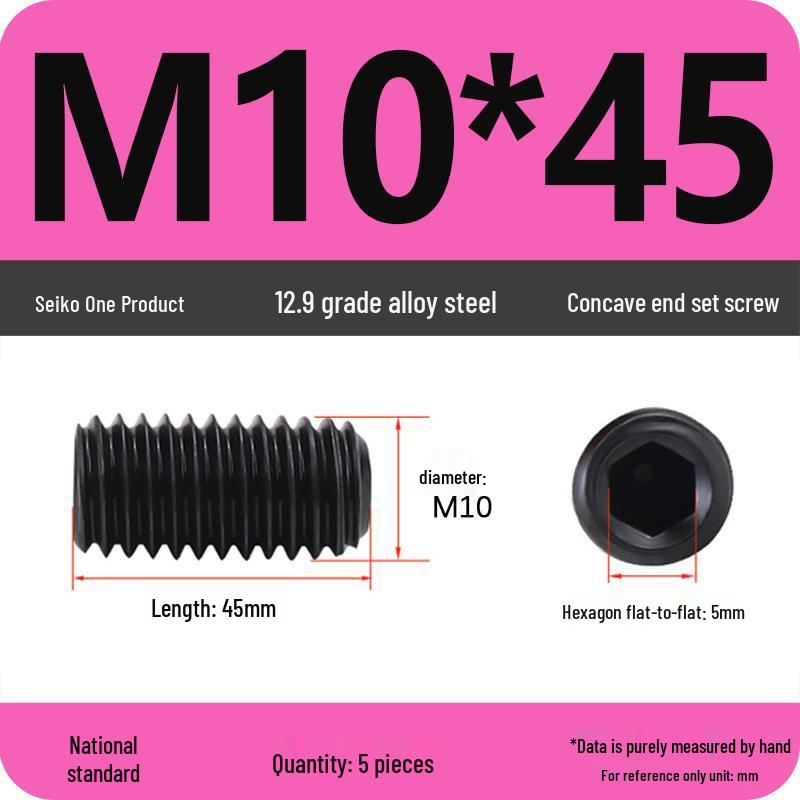 12.9 Grade Hex Socket Set Screw Grub Screw (M3-M12)