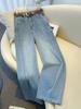 2025 Women's Straight-Leg High-Waisted Jeans: Slimming, Versatile, and Fashionable for Spring & Autumn