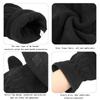 Windproof Winter Gloves Keep Warm Half Finger Flip Gloves Fingerless Convertible Mittens  Women