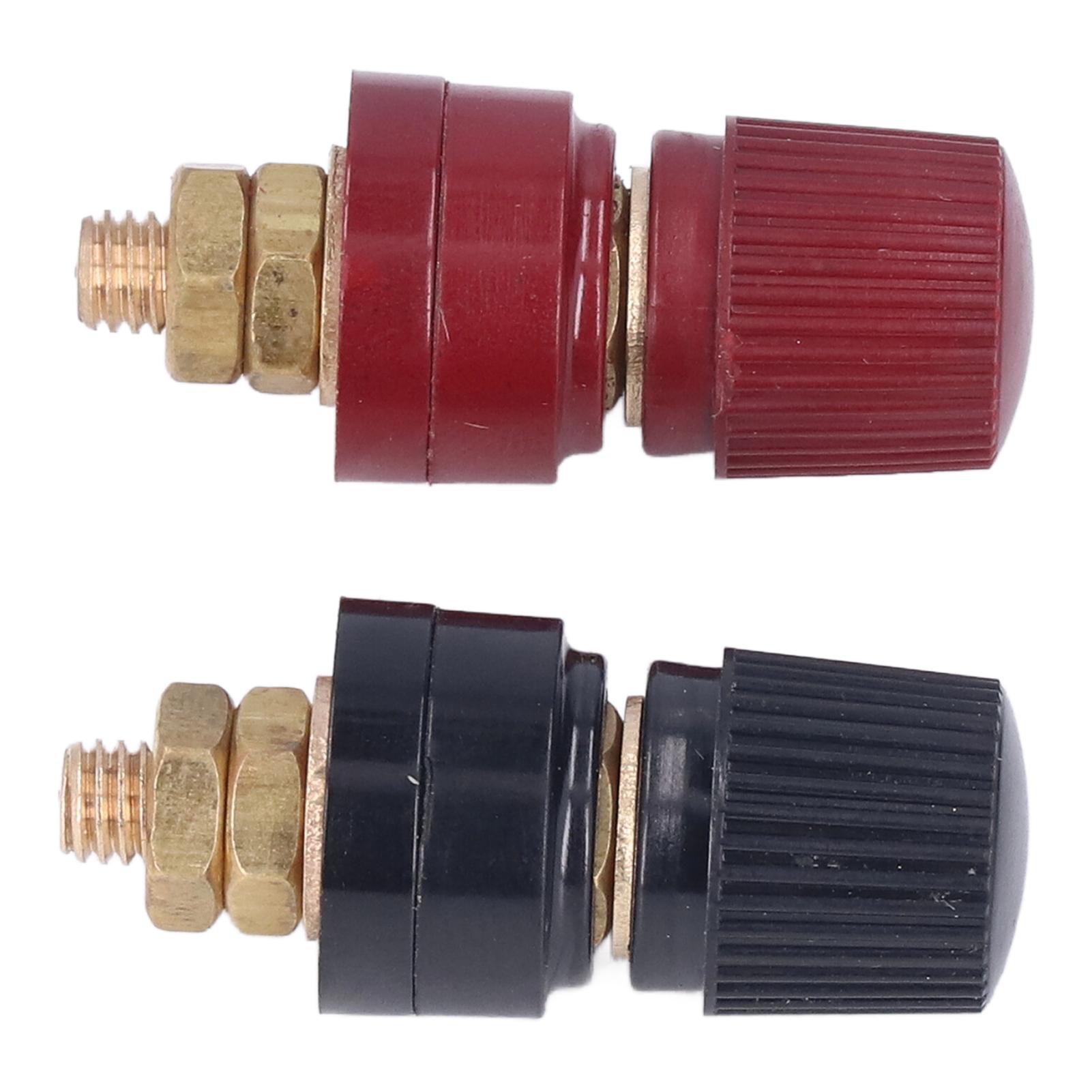 

5Sets Power Terminal Stable Transmission Easy Installation Flexible M6 Black Red Voltage Regulator