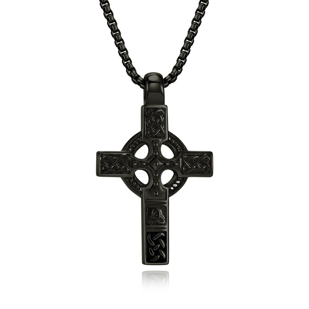 2026 Celtic Knot, Cross Necklace, Men's Wear European and American Style, High-end Jewelry