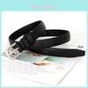 Elegant Black Womens Dress Belt With Metal Closure For Business And Daily Use