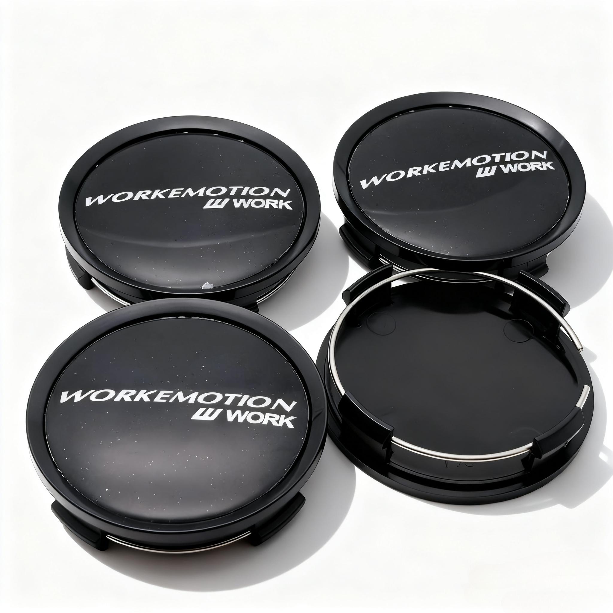 

4pcs JDM W Work Emotion Logo Emblem Car Wheel Center Caps 74MM Clips 69MM Wheels Hub Dust Cap Rim Hubcaps Cover Car Accessories Emotion Badge&4pcs T75 Wheel Cap