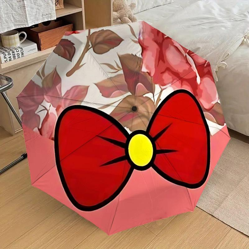 

1pc Bowtie, Floral Automatic Open/Close Umbrella, 8-Rib Sturdy Frame, Umbrella for Travel, Everyday, Formal Events yy251126002