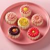 3D Mung Bean Dessert Pastry Mould Flower Shaped Mooncake Mould Stripping easily   Fondant Cake