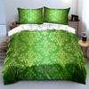 "Elegant Green Floral Decoration Set" Soft Comfortable Duvet Cover Bedding Set Included 1*Duvet Cover & 2*Pillowcases gift