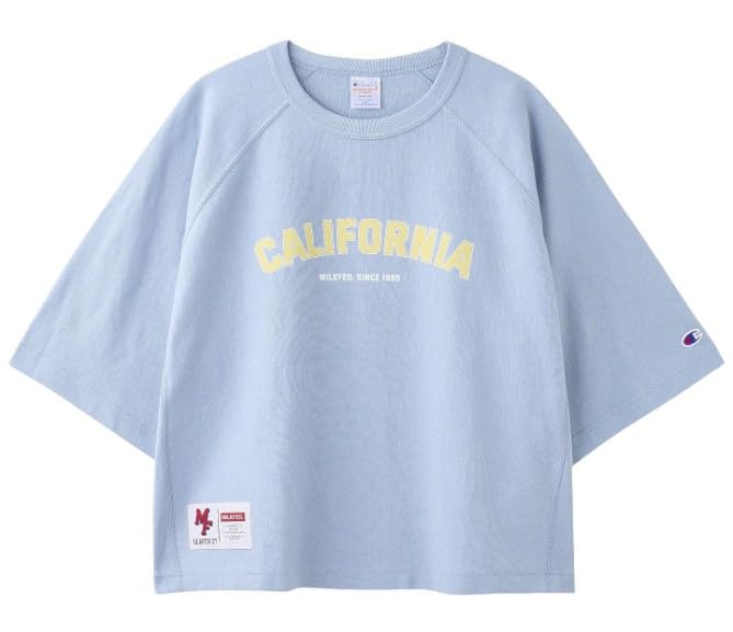 

Женская футболка с коротким рукавом Milkfed Casual Champion California светло-голубая