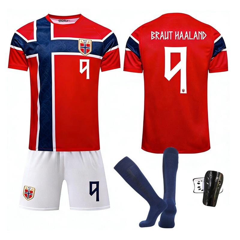 2026 USA, Kanada und Mexiko Weltmeisterschaft Norwegen Heimtrikot Nr.. 9 Harland Fußballtrikot 10 Erdgaard Sportanzug