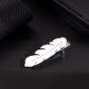 Titanium Steel Leaves Tie Clip Simple Necktie Buckle Fashion Feather Tie Pin  Suit Accessories