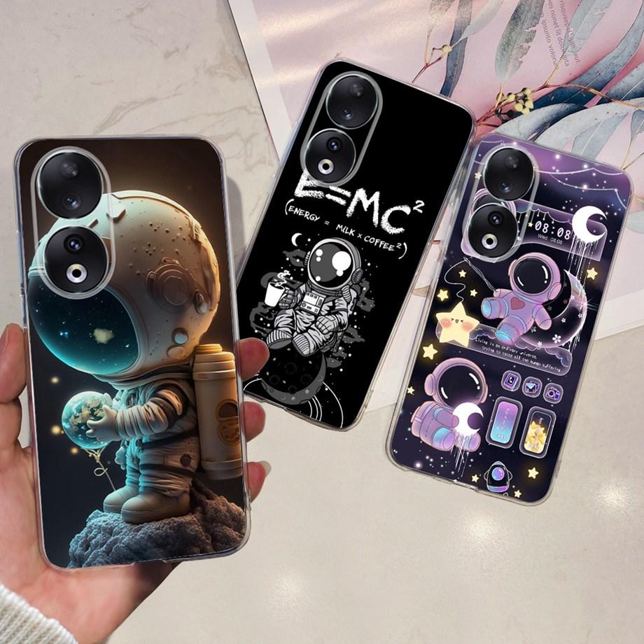 Para Honor 90 / Honor 90 Lite 90 Pro 90 Smart Case Funda de Silicona Suave Elegante de Lujo Hermosa Flor de Cerezo Fundas Tapa Transparente