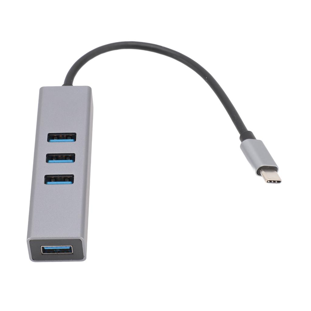 4 Port USB C Data Hub Professional Efficient High Speed 5Gbps 4xUSB3.0 USB Hub for Windows for Linux System