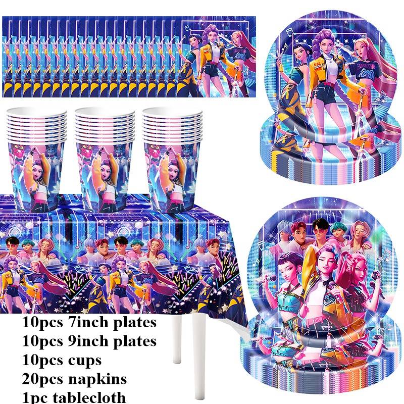 Фон для тематической вечеринки Kpop Hunter, принадлежности для вечеринки демонов, задник Saja, украшение задника Huntrix, аксессуар для вечеринки по случаю дня рождения