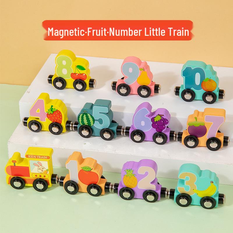 Magnetic Digital Train Building Blocks - Educational Toys for Toddlers (1-3 Years)