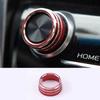 For Toyota Camry 2018- Cover Trim Red Alloy 1PC Center Console Volume Button
