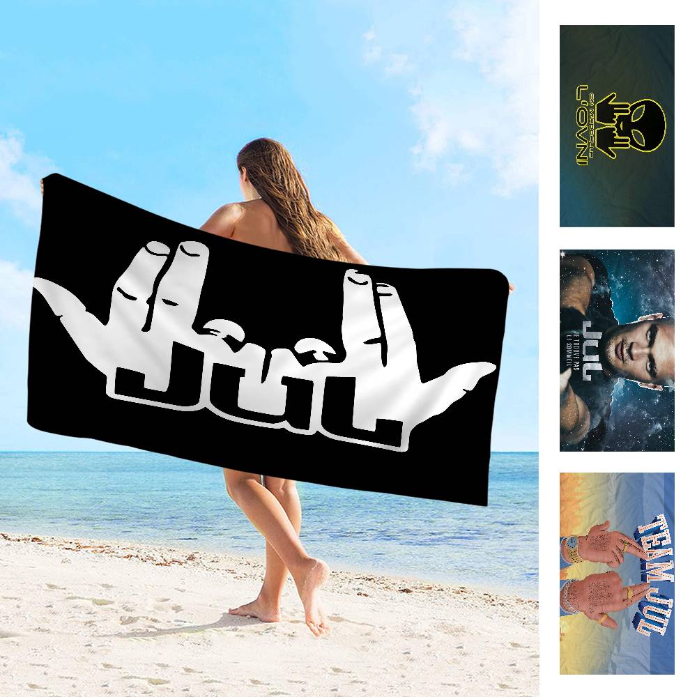 1pc Popular Singer JuL Microfiber Printed Beach Towel Mountain Climbing Yoga Beach Swimming Running Absorbent Soft Towel
