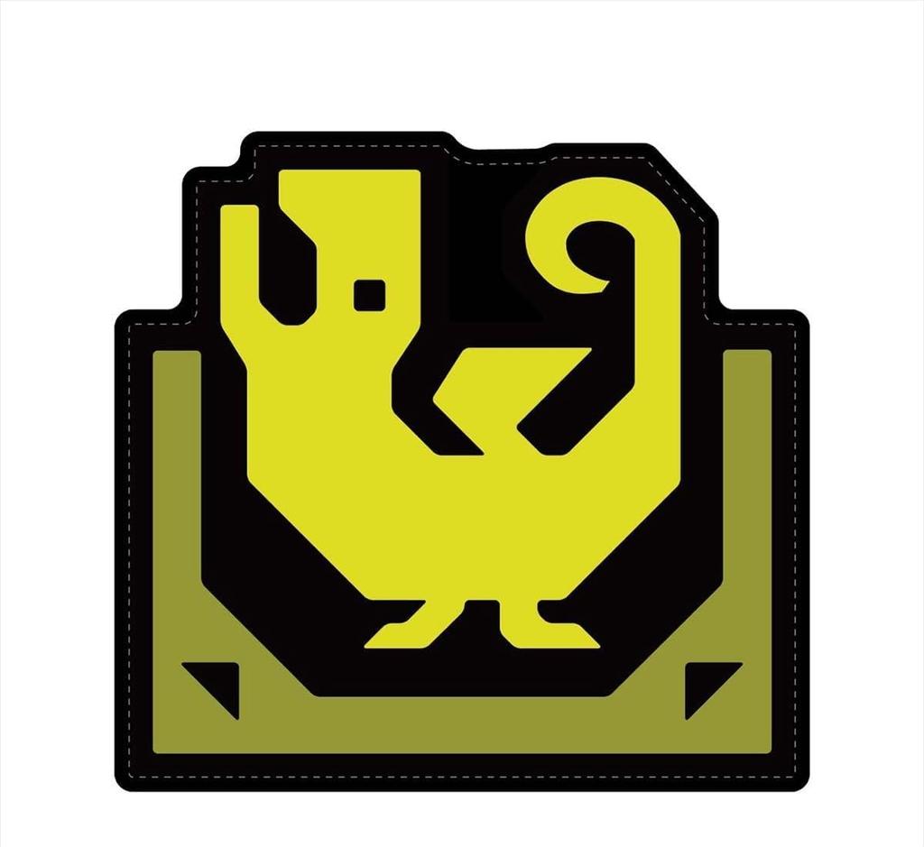 CAPCOM Monster Hunter Die-Cut Floor Mat, Shock Trap Icon, Approx. H450 X W473mm, Polyester