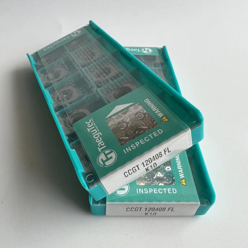 TaeguTec / CCGT120408FL K10 /Original Genuine CNC Alloy Blade 10 PCS