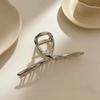 Punk Metal Hair Claw Clip for Thick Liquid Irregular Pattern Barrettes Hair Non-Slip and Stylish Accessory Silver Color Hairpin