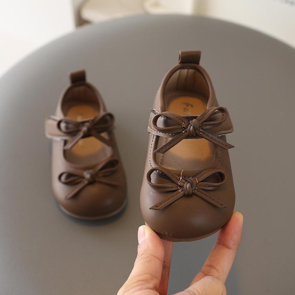 Chaussures de princesse coréennes pour filles - Mocassins à nœud Printemps 2026, Chaussures plates élégantes antidérapantes