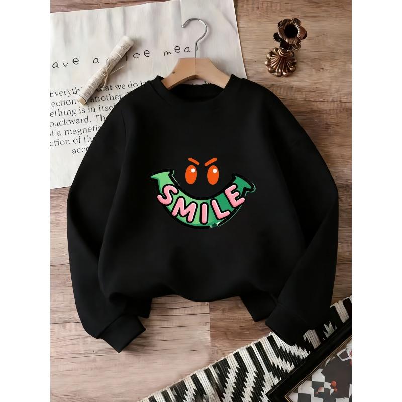 Kids Sweatshirt , Fun Printed Pattern,Lightweight , Thin and Versatile Comfortable Round Neck Hoodie In Spring and Autumn, Suitable for Outdoor Wear