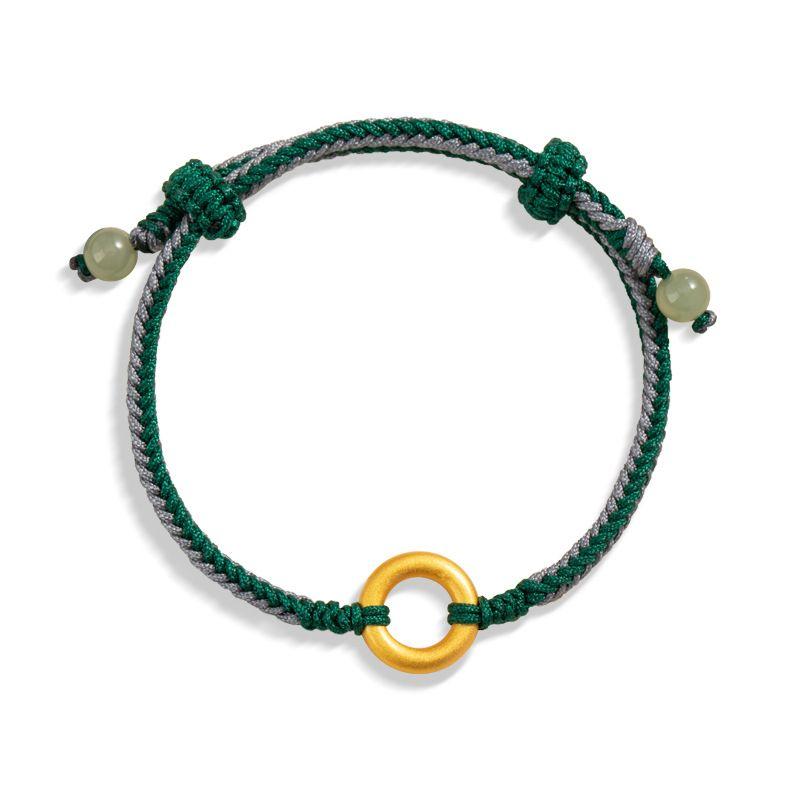 

Оригинальная пряжка «Мир» Чистое серебро 999 Ремешок для ношения Мужской и женский Новый китайский стиль Китайская мода Плетеный веревочный браслет Инстаграм-стиль Нефрит Хэтянь S0562 Mishan hand rope