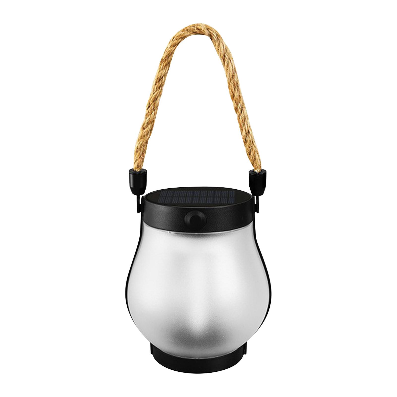 

Солнечный веревочный светильник-пламя, подвесной уличный кемпинговый фонарь, перезаряжаемый, декоративный для двора, многофункциональный осветительный светильник One Size