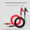 2Pairs Test Crocodile Clips To 4mm Banana Test Cable Plug Regulated Power Connection Cable 4mm Copper 15A For Multimeter Test