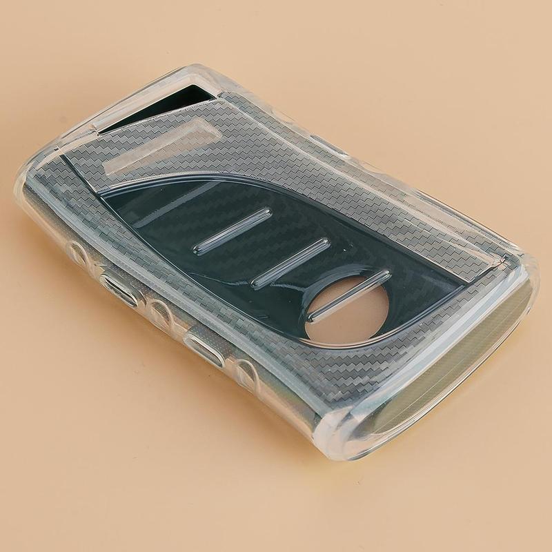 4 Button Carbon Fiber Style Remote Key Fob Cover Case Fit For Lexus Green & Clear TPU