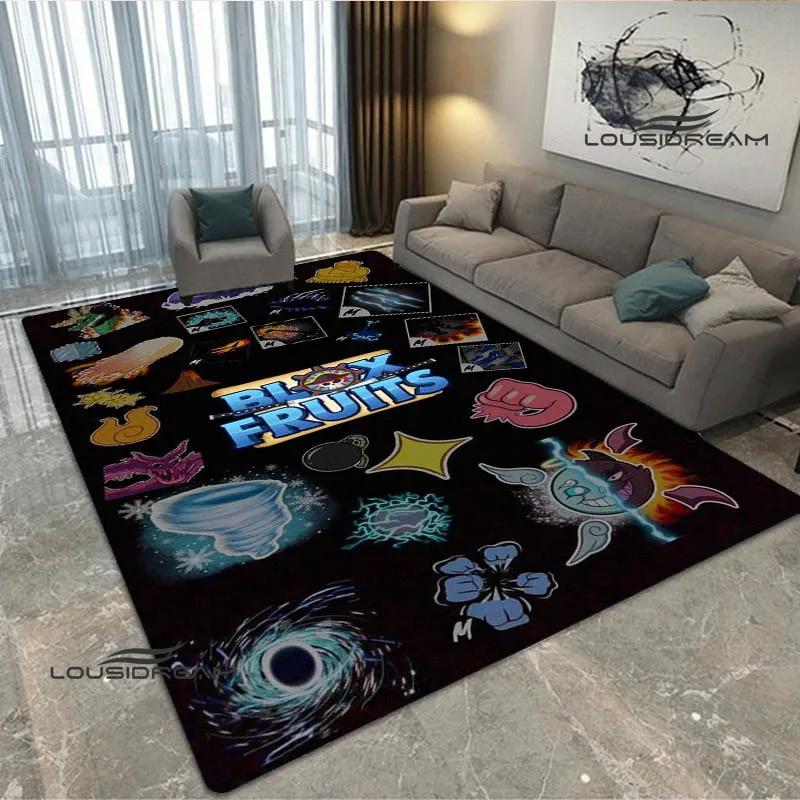 3D game B-blox fruits printed carpet Non -slip carpet bedroom decoration living room decoration washroom floor mat birthday gift