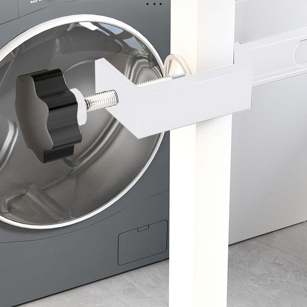 No-Punch Aluminum Drying Rack, Wall Mounted Space Saving Clothes Rod with 10 Holes,Non-Slip Coat Holder for Balcony Bedroom