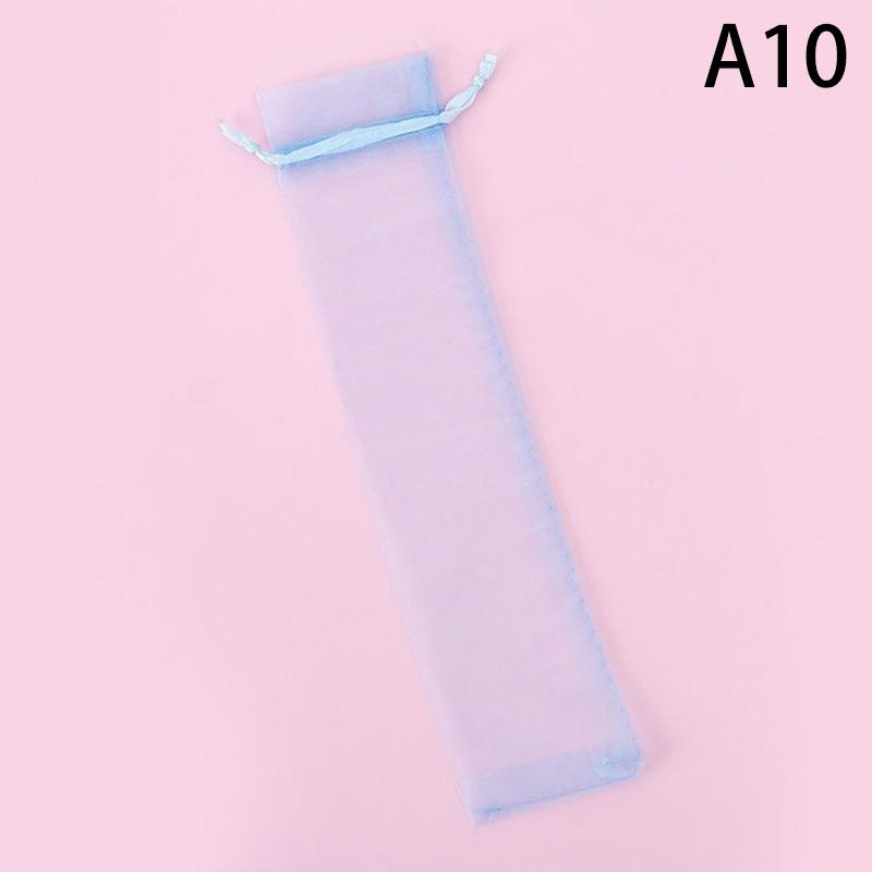 10 Pack Folding Hand Fan Pouch Drawstring Organza Bags Folding Fan Pocket Bag For Outdoor Wedding Party Favor Gift Bags
