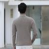 Semi-tall Collar Men's Sweater Thickened Warm Slim Bottoming Knit Sweater Long-sleeved Inner Sweater Autumn and Winter Business