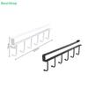 Under Cabinet Mug Rack,6 Hooks Hanging Coffee Cup Holder for Kitchen Cabinets (Black & White)