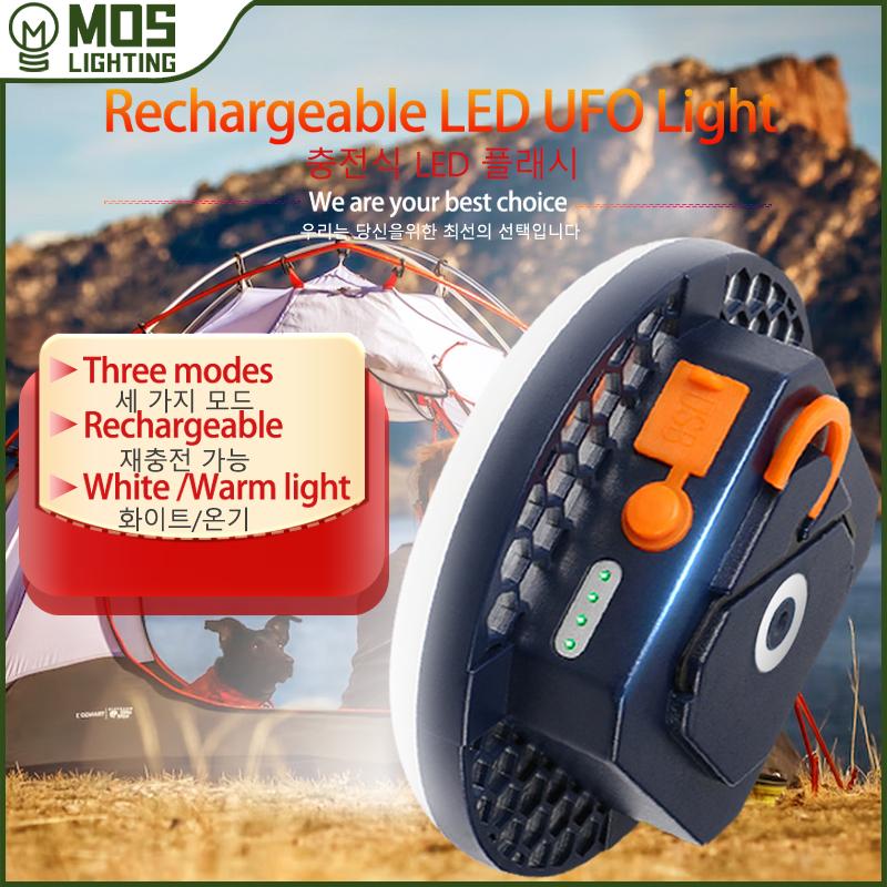 Rechargeable Camping Light Outdoor Fishing Flashlight Tent Lantern Work Emergency Mountaineering Night Lighting