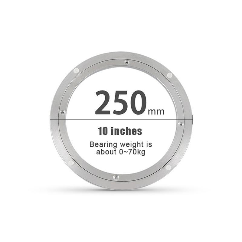 5/5.5/8/10/12 Inches Aluminum Ball Bearing Turntable Bearings Swivel Plate Smooth Swivel Plate Rotating Table Rotating Round