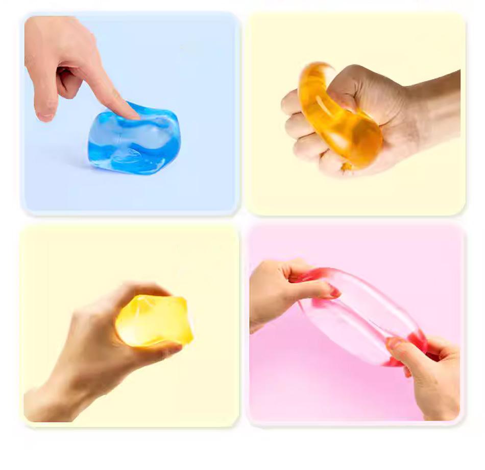 Mini Candy Shaped Plastic Stress Relief Toy Maltose Pinching Tool Soft Skin Friendly Durable Party Favors for Stress Relief