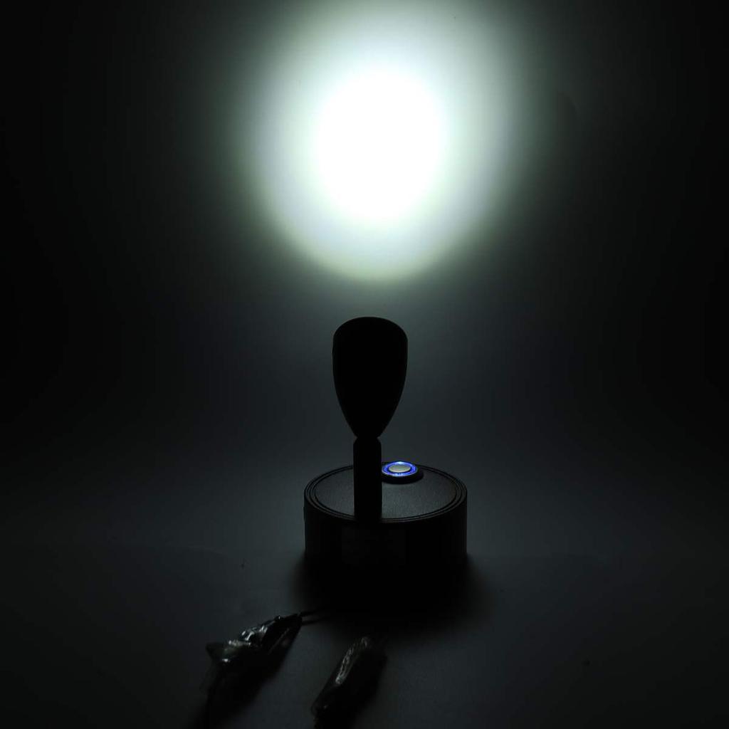 12-24V RV Interior Reading LED Spotlight Dimmable 360 Degree Rotatable Wall Lamp for Camper Van Caravan Boat with USB Port