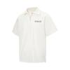 Li Ning Revive Series Comfortable Minimalist Letter Brand Logo Polo Shirt Unisex Polo Shirts Off-White APLV701-1