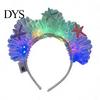 Festival Kopfschmuck 1/2 Stück LED Leuchtendes Stirnband Verstellbar Leicht Holografische Folie Leuchtendes Haar Accessoire Haarband Herren Damen Feiertag Tanzparty