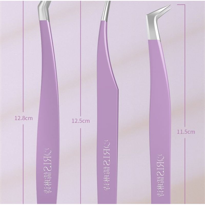 Sweetpourin - Stainless Steel Eyelash Tweezers (Various Designs)