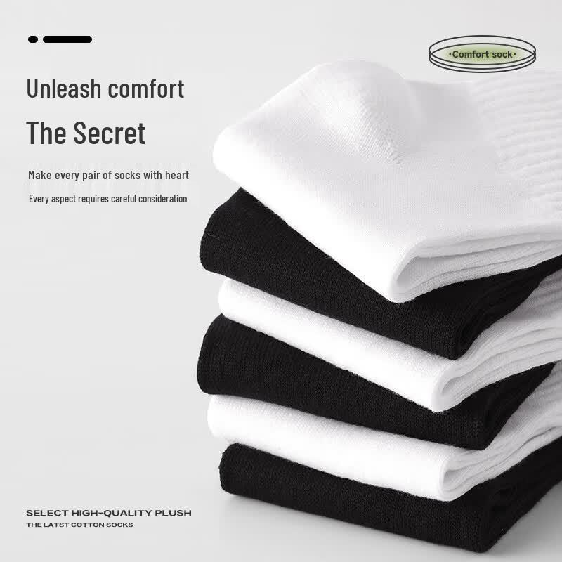 Unisex Disposable Anti-Odor Mid-Calf Travel Socks (20 Pairs)