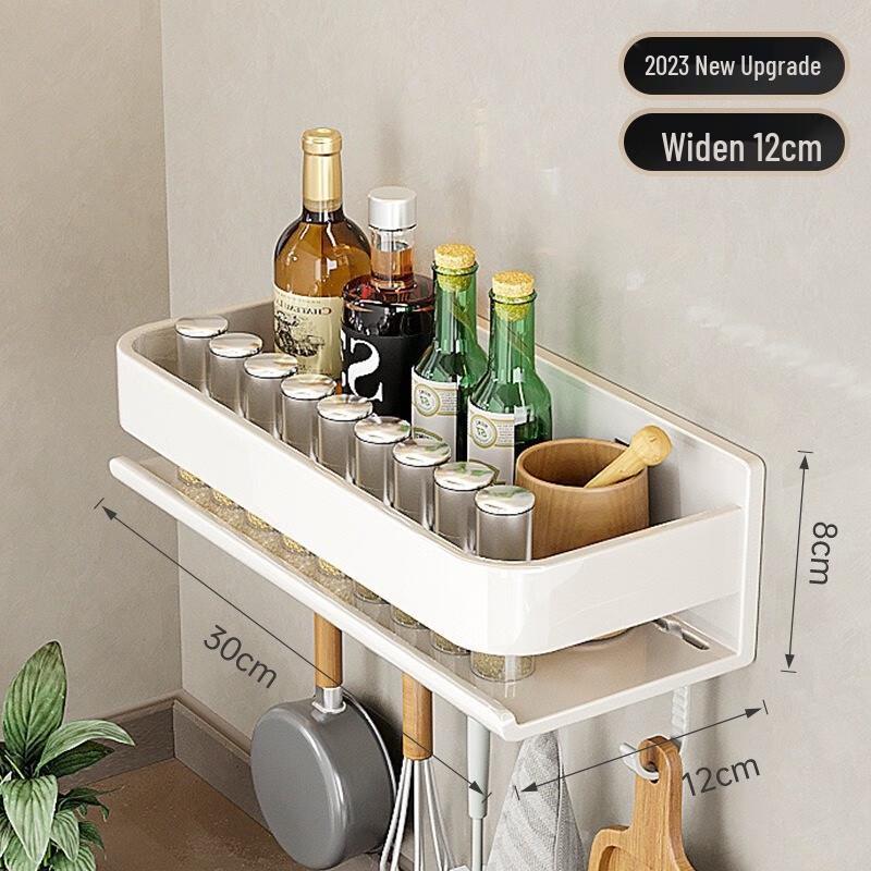 Drill-Free Kitchen Wall Storage Shelf