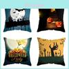 Halloween Themed Cushion Cover With Super Soft Short-pile Velour Material