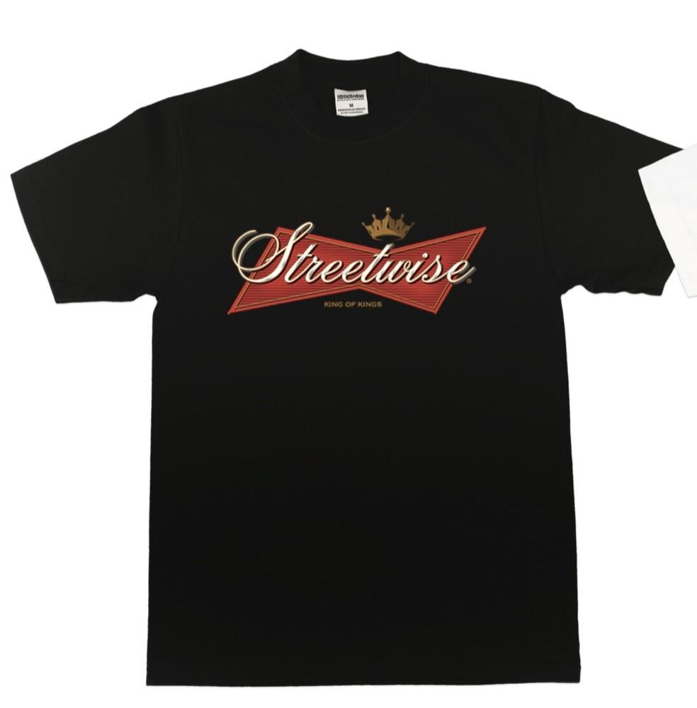 Streetwise King Of Kings Graphic T-Shirt Black M-L-XL-2XL-3XL wbr/ -4XL-5XL Unisex T-Shirt S