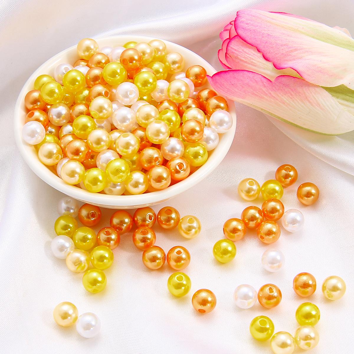 

8 мм ABS искусственный жемчуг разноцветные бусины DIY круглые пластиковые акриловые бусины-разделители для изготовления ювелирных изделий