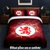 Set Biancheria da Letto Design Middlesbrough 1 Copripiumino + 2 Federe Morbido Traspirante Biancheria da Letto per la Casa